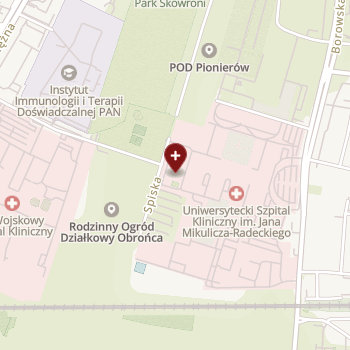 Uniwersytecki Szpital Kliniczny im. Jana Mikulicza-Radeckiego we Wrocławiu na mapie
