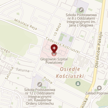 Szpital Głogowski on map