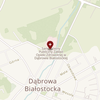 SPZOZ w Dąbrowie Białostockiej on map