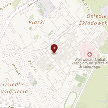 Uniwersytecki Szpital Kliniczny w Białymstoku na mapie
