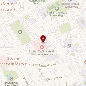 Beskidzkie Centrum Onkologii - Szpital Miejski im. Jana Pawła II w Bielsku-Białej na mapie