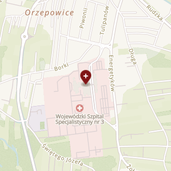 SPZOZ Wojewódzki Szpital Specjalistyczny Nr 3 w Rybniku na mapie