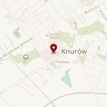 Szpital w Knurowie on map