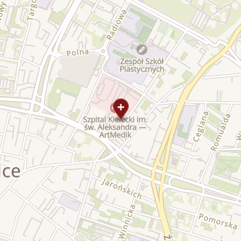 Centrum Naukowo-Badawcze Artmedik w Kielcach na mapie