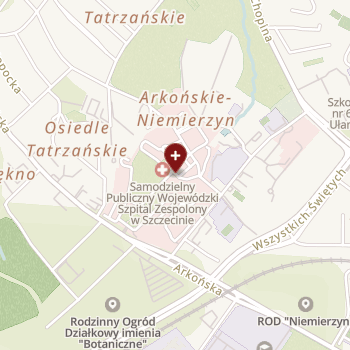 Samodzielny Publiczny Wojewódzki Szpital Zespolony w Szczecinie on map