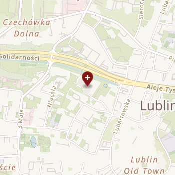 Uniwersytecki Szpital Kliniczny nr 1 w Lublinie on map