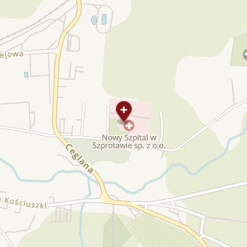 Nowy Szpital w Szprotawie on map