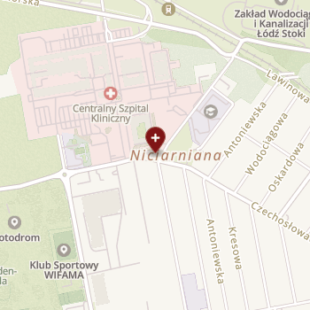 SPZOZ Centralny Szpital Kliniczny Uniwersytetu Medycznego w Łodzi on map