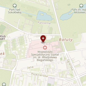 Wojewódzki Specjalistyczny Szpital im. dr. Wł. Biegańskiego w Łodzi on map