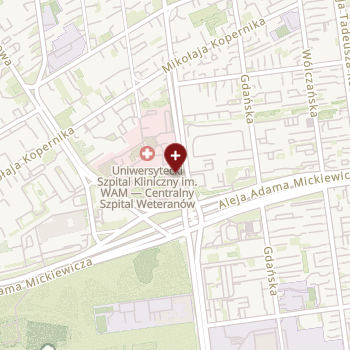 SPZOZ Uniwersytecki Szpital Kliniczny nr 2 Uniwersytetu Medycznego w Łodzi na mapie