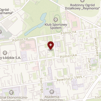 SPZOZ Ministerstwa Spraw Wewnętrznych i Administracji w Łodzi na mapie