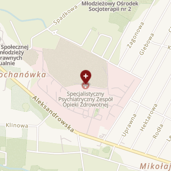 Specjalistyczny Psychiatryczny Zespół Opieki Zdrowotnej w Łodzi on map