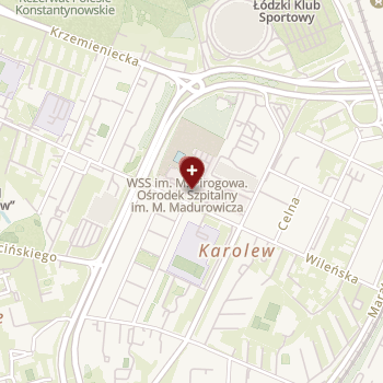 Wojewódzki Specjalistyczny Szpital im. M. Pirogowa w Łodzi on map