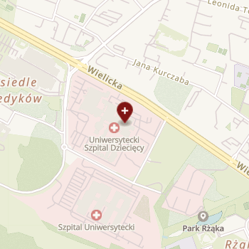 Uniwersytecki Szpital Dziecięcy w Krakowie na mapie