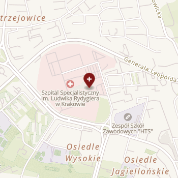 Szpital Specjalistyczny im. Ludwika Rydygiera w Krakowie na mapie