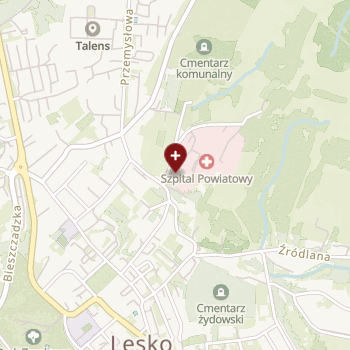 SPZOZ w Lesku on map