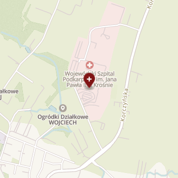 Wojewódzki Szpital Podkarpacki im. Jana Pawła II w Krośnie na mapie