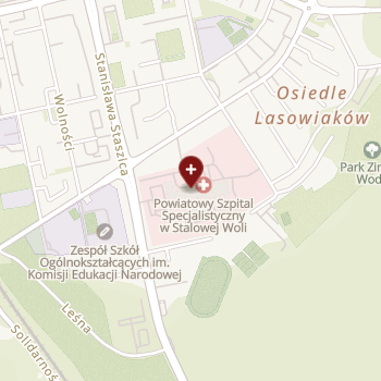 SPZZOZ Powiatowy Szpital Specjalistyczny w Stalowej Woli on map