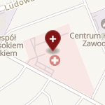 Szpital Ogólny w Wysokiem Mazowieckiem na mapie