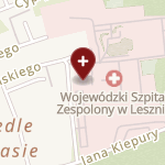 Wojewódzki Szpital Wielospecjalistyczny im. dr. Jana Jonstona w Lesznie na mapie