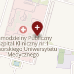 Uniwersytecki Szpital Kliniczny nr 1 im. prof. Tadeusza Sokołowskiego Pum w Szczecinie na mapie