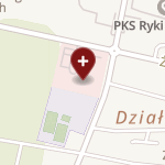 Szpital Powiatowy w Rykach on map