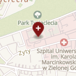 Szpital Uniwersytecki Imienia Karola Marcinkowskiego w Zielonej Górze na mapie