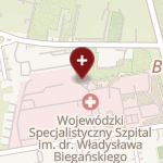 Wojewódzki Specjalistyczny Szpital im. dr. Wł. Biegańskiego w Łodzi na mapie
