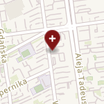 Cosinusmed on map