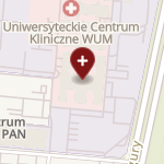Uniwersyteckie Centrum Kliniczne Warszawskiego Uniwersytetu Medycznego on map