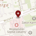 Wojewódzki Szpital Zakaźny w Warszawie on map
