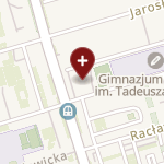 Służba Zdrowia Nadwiślańskiego Oddziału Straży Granicznej z siedzibą w Warszawie na mapie