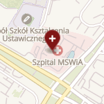 SPZOZ Ministerstwa Spraw Wewnętrznych i Administracji w Rzeszowie on map